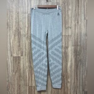 NWT Odlo Gray Patterned Leggings